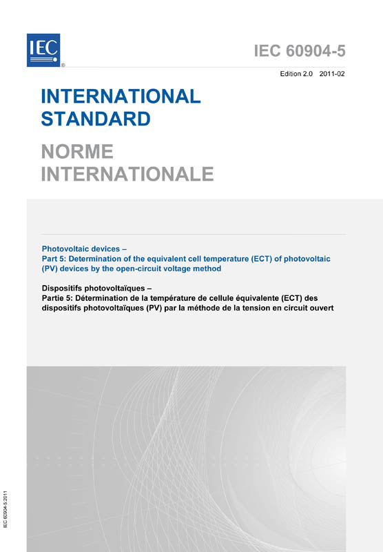 Cover IEC 60904-5:2011